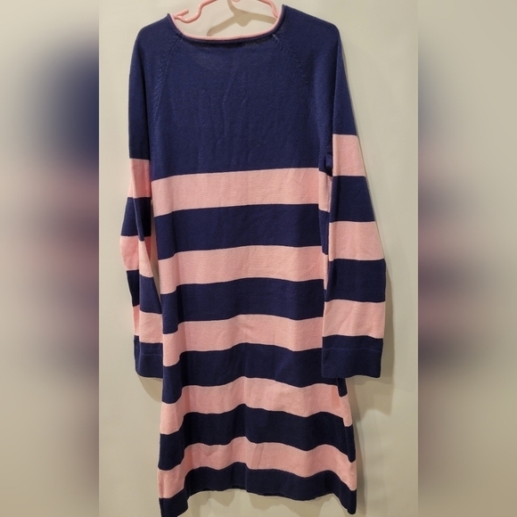 Lilly Pulitzer Odile Navy Pink Striped Sweater Dress size XL Girls. - Picture 3 of 6